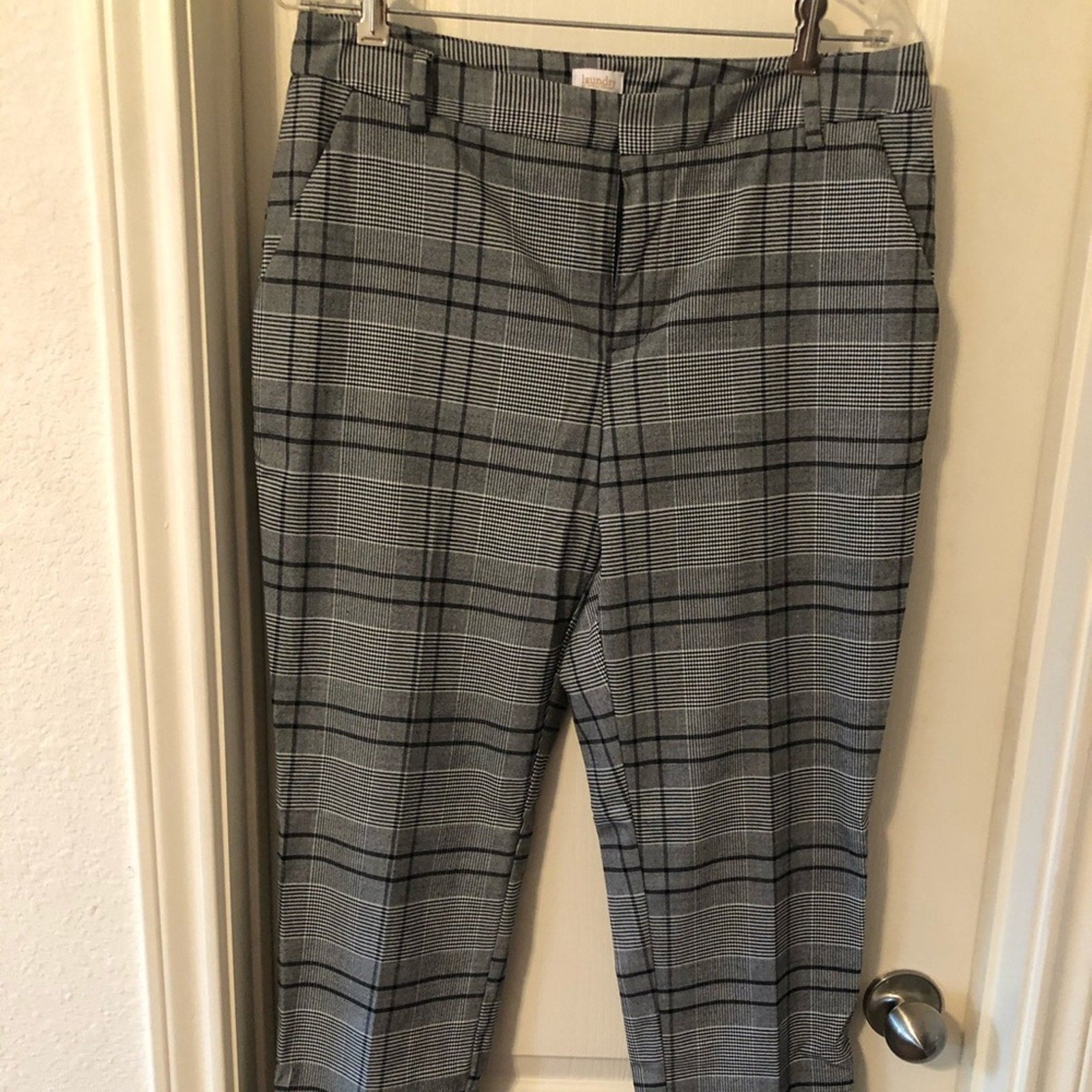 Plaid dress pants