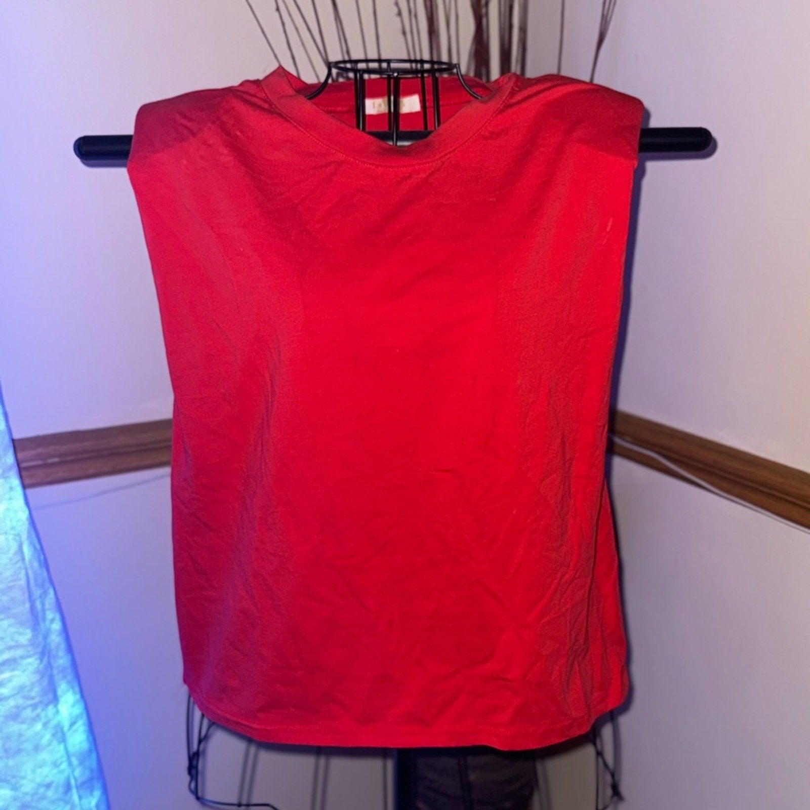 Red Sleeveless Women's Top