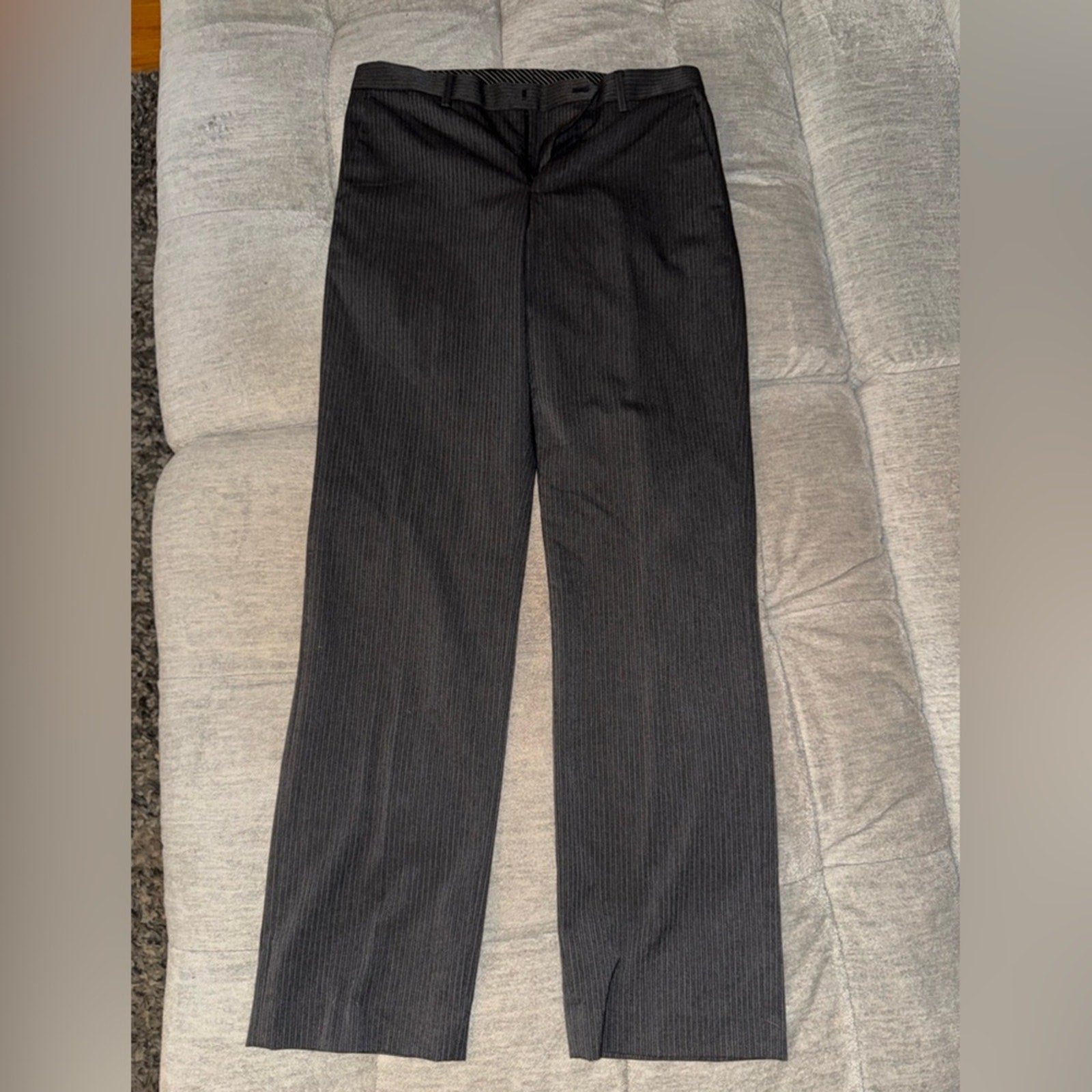 Express Charcoal Pinstripe Trousers