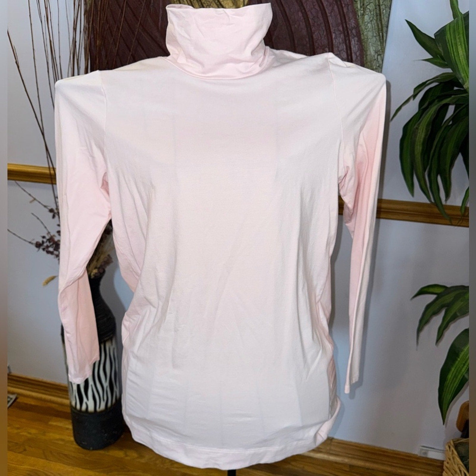 J. Jill Light Pink Turtleneck Sweatshirt