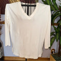 J. Jill Cream V-Neck Tunic