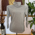 J. Jill Luxe Supima Gray Turtleneck Tunic