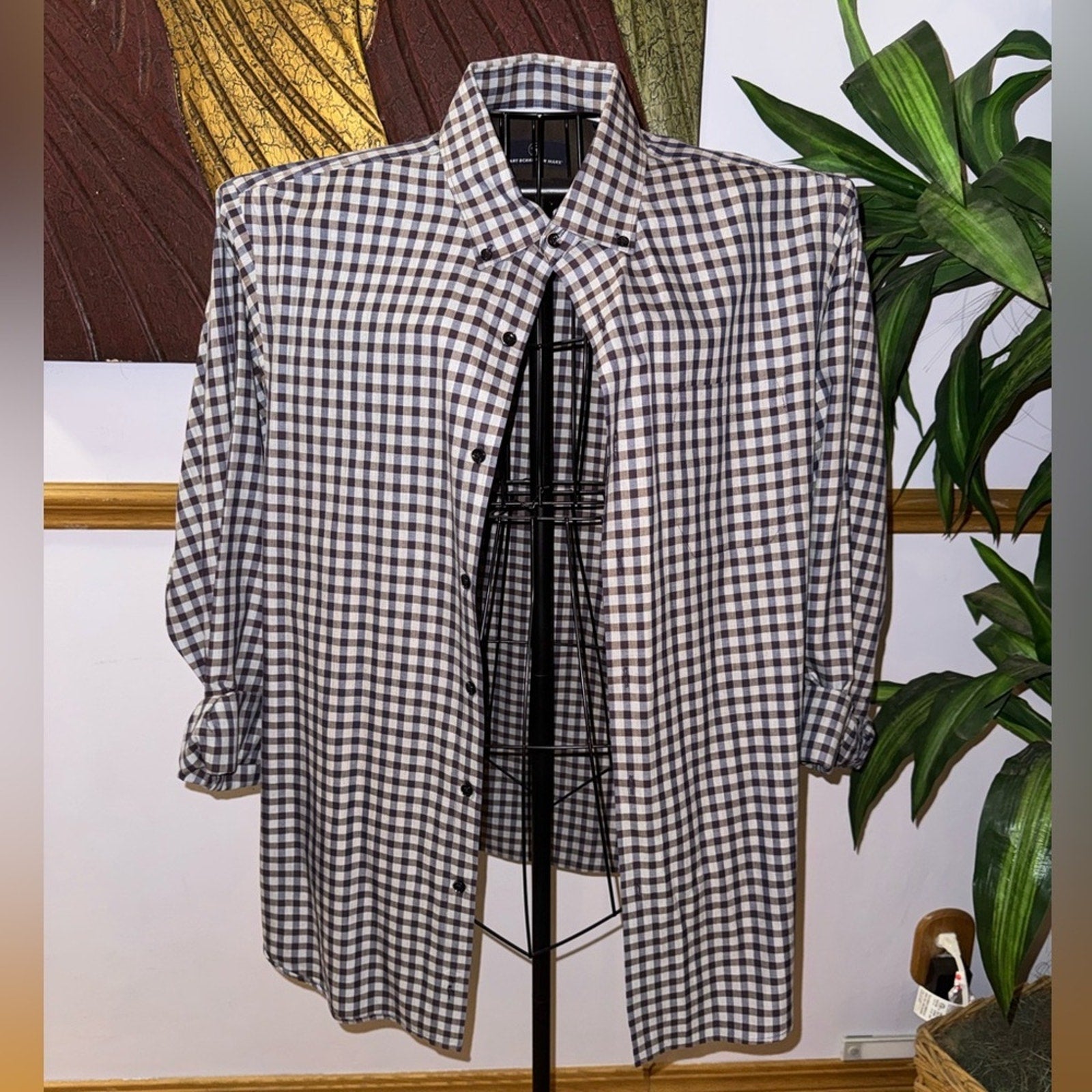 Hart Schaffner Marx Checkered Jacket - Black and White