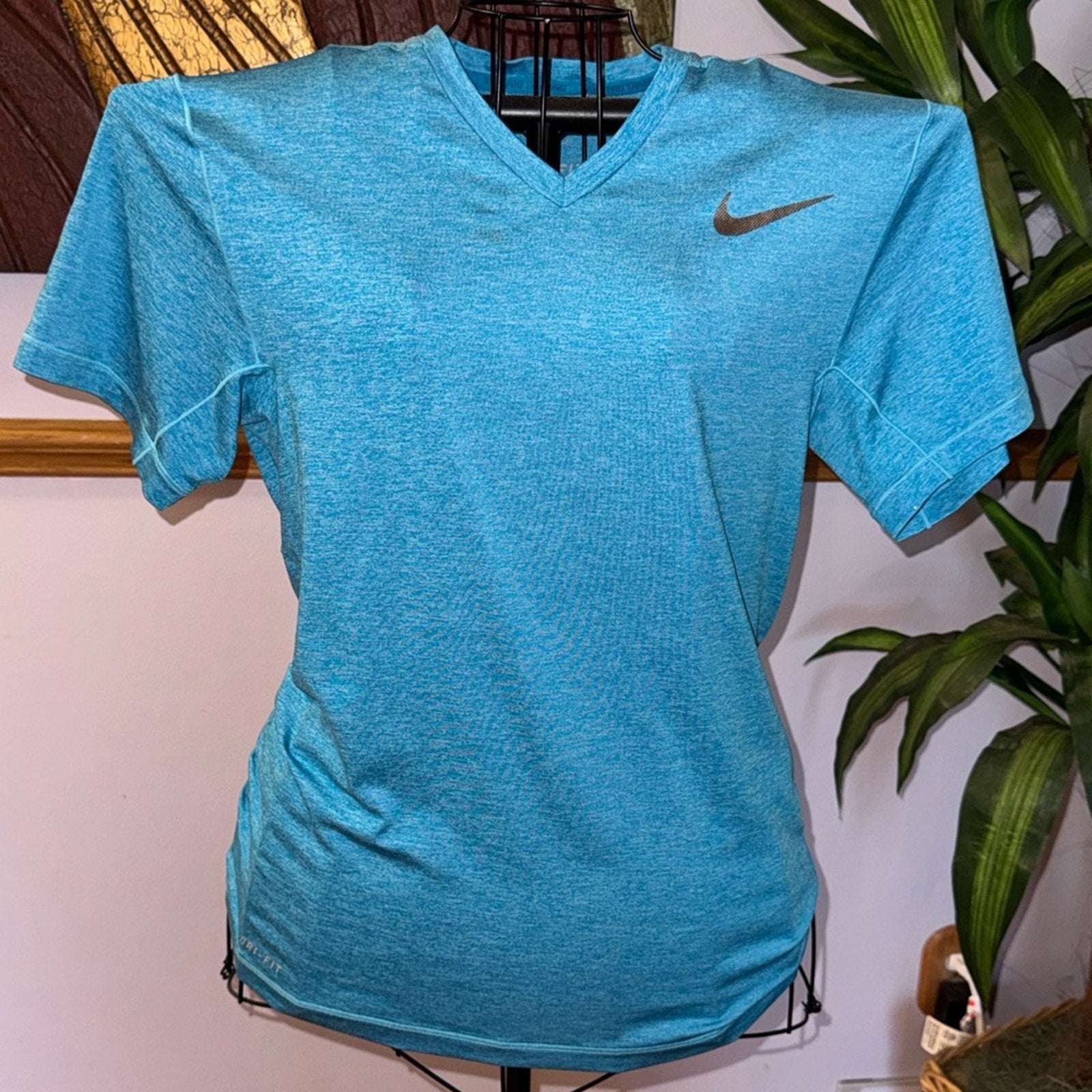 Nike Women's Teal V-Neck Tee
