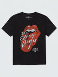 Cleaned black Rolling Stones Tour of America 78 t-shirt, front view