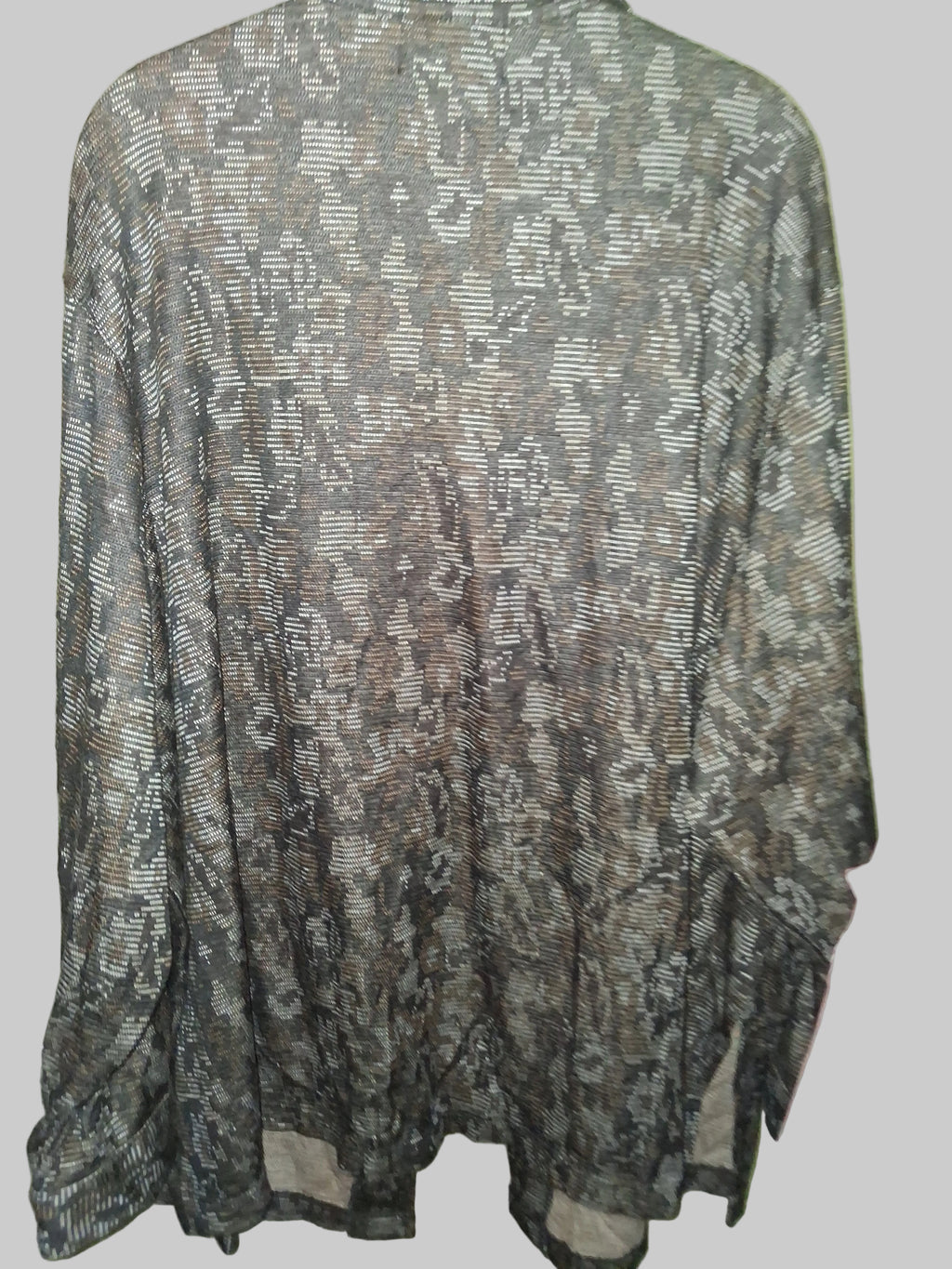 BrylaneWoman Abstract Print Button-Front Tunic