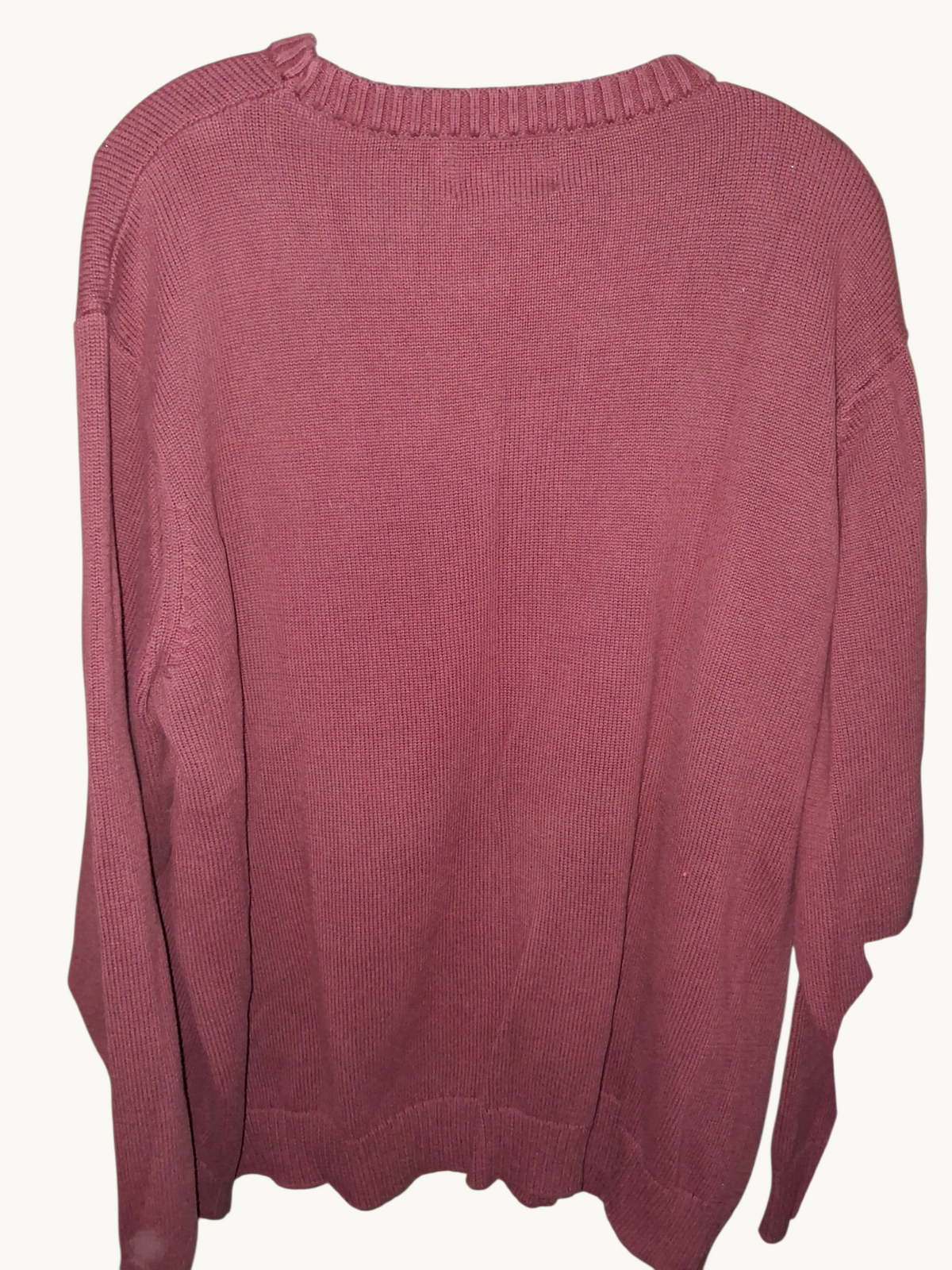 High Sierra Burgundy Vintage Knit Crewneck Sweater
