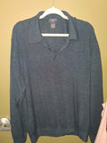 Dockers Dark Blue Knit Collared Sweater