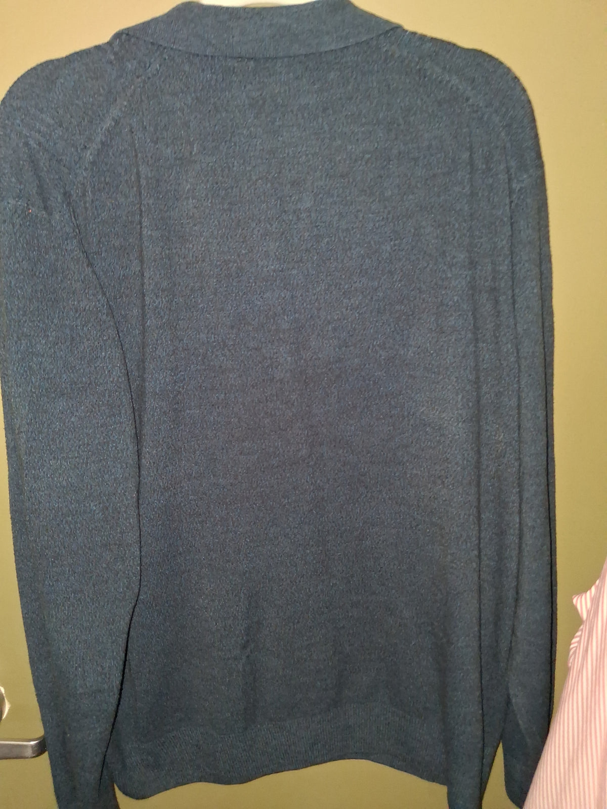 Dockers Dark Blue Knit Collared Sweater