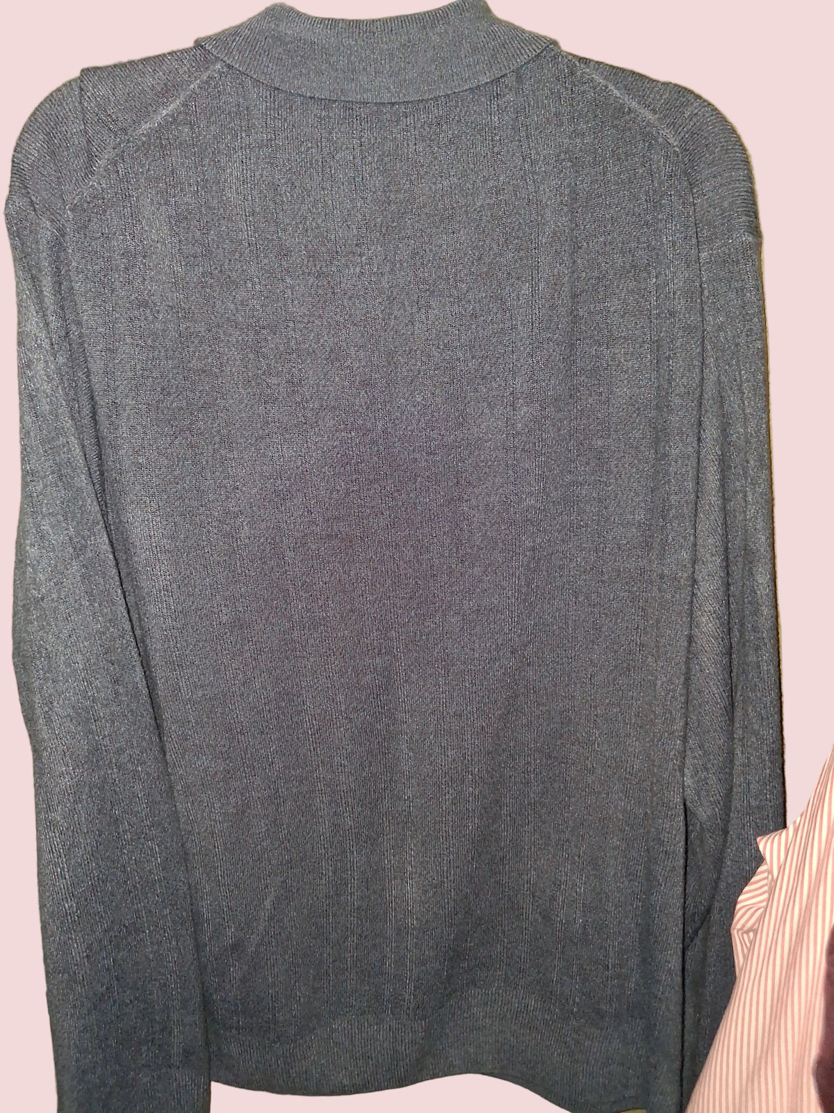 George Dark Navy Knit Polo Sweater