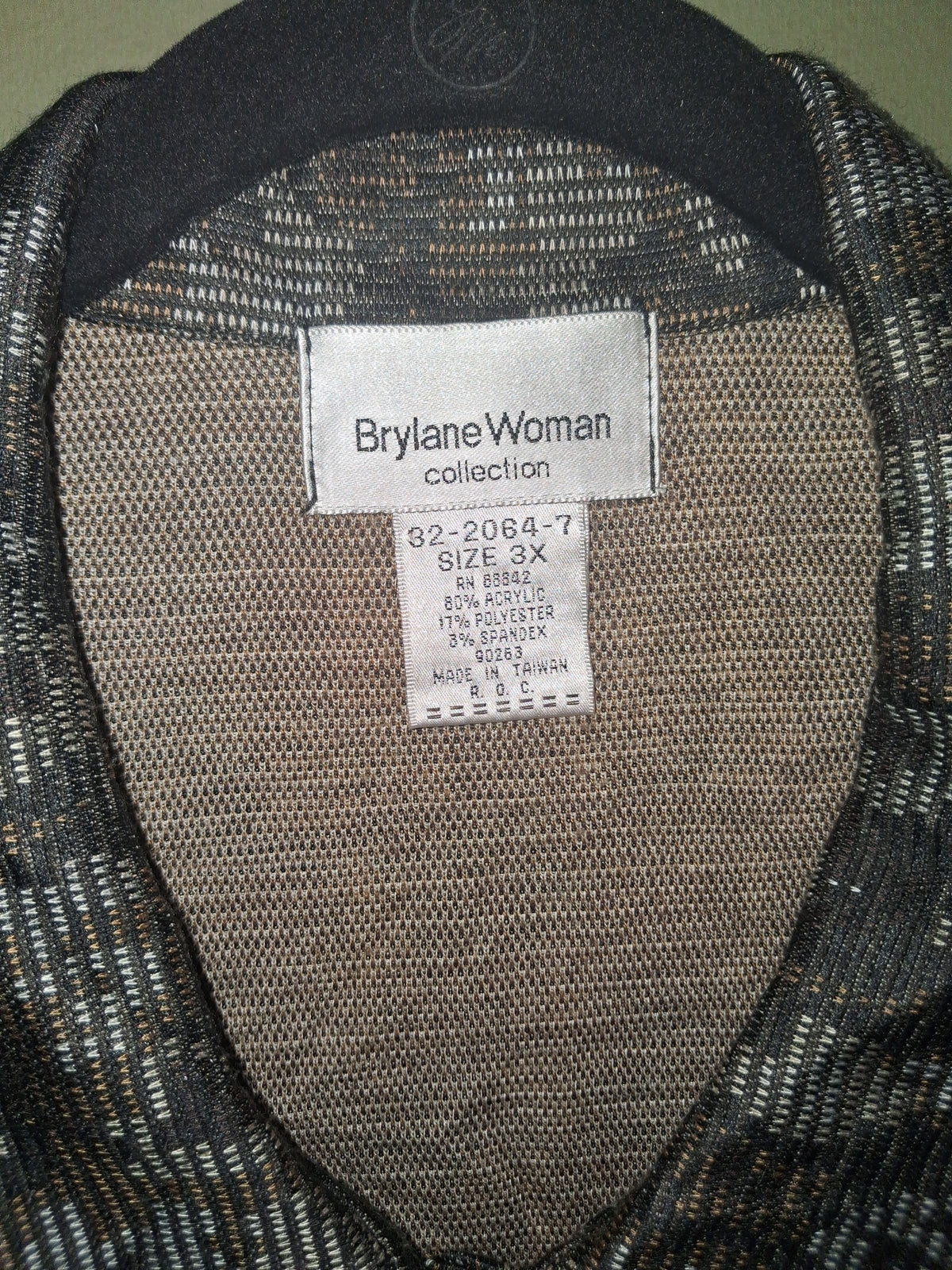 BrylaneWoman Abstract Print Button-Front Tunic